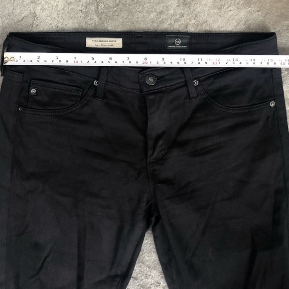 Ag adriano goldschmied ankle super skinny ankle black size 28 pants - Picture 7 of 9
